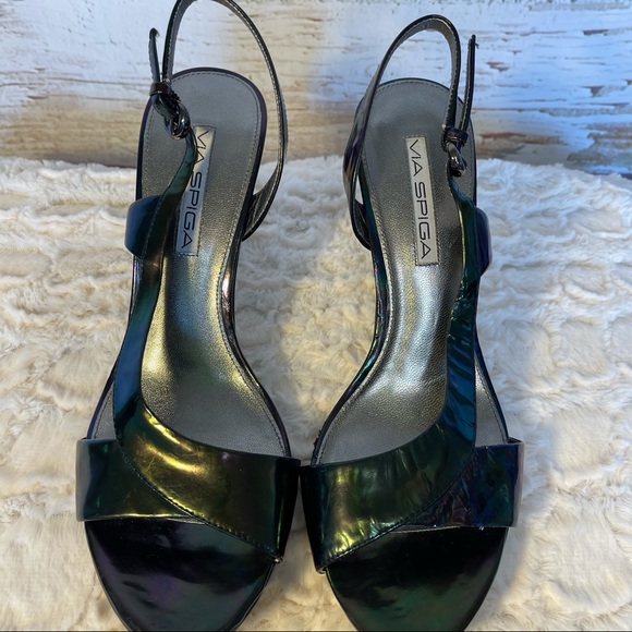 Via Spiga metallic heeled sandals - Picture 2 of 10